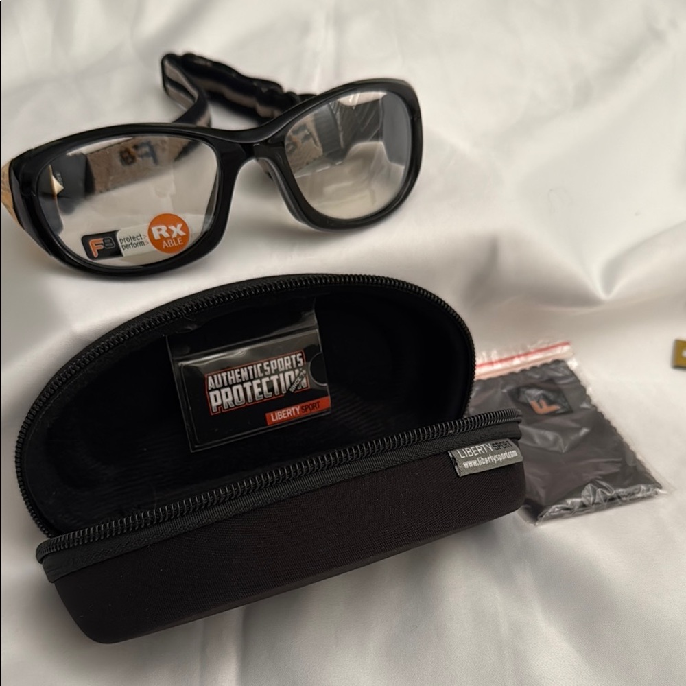 Black Liberty Sport Protective Glasses with Protective Case